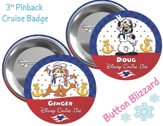 Disney Cruise Button - Chip and Dale Button - Goofy Button