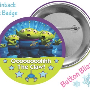 Toy Story Aliens Button - Pizza Planet Aliens Badge - Toy Story Land Button - Disney Park Button - Disney Park Pin - Theme Park Badge