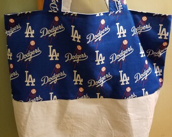 canvas beach bag dodgers