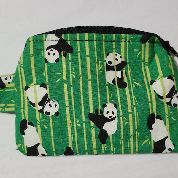 Pandas Wristlet, Sac à main de téléphone portable, Sac à main à langer, Pochette Pandas, Sac Pandas, Sac à glissière, Trousse de toilette Pandas, Support de stylo contre les allergies, Sac de voyage