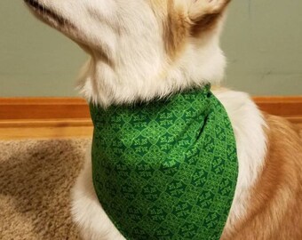 Celtic Medallions, St. Patrick's Day Pet Bandanas, Traditional Tie-on Bandana, Celtic Dog Bandana