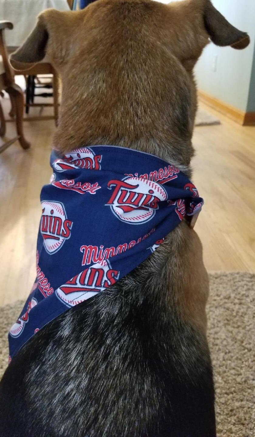 Minnesota Twins Baseball Pet Bandanas Traditional Tieon Etsy