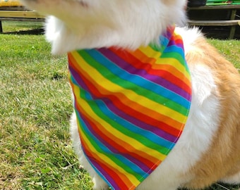 Bandane per animali domestici Rainbow/Pride, bandane tradizionali da annodare