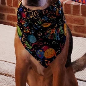 Happy Birthday Pet Bandanas, Traditional Tie-on Bandana