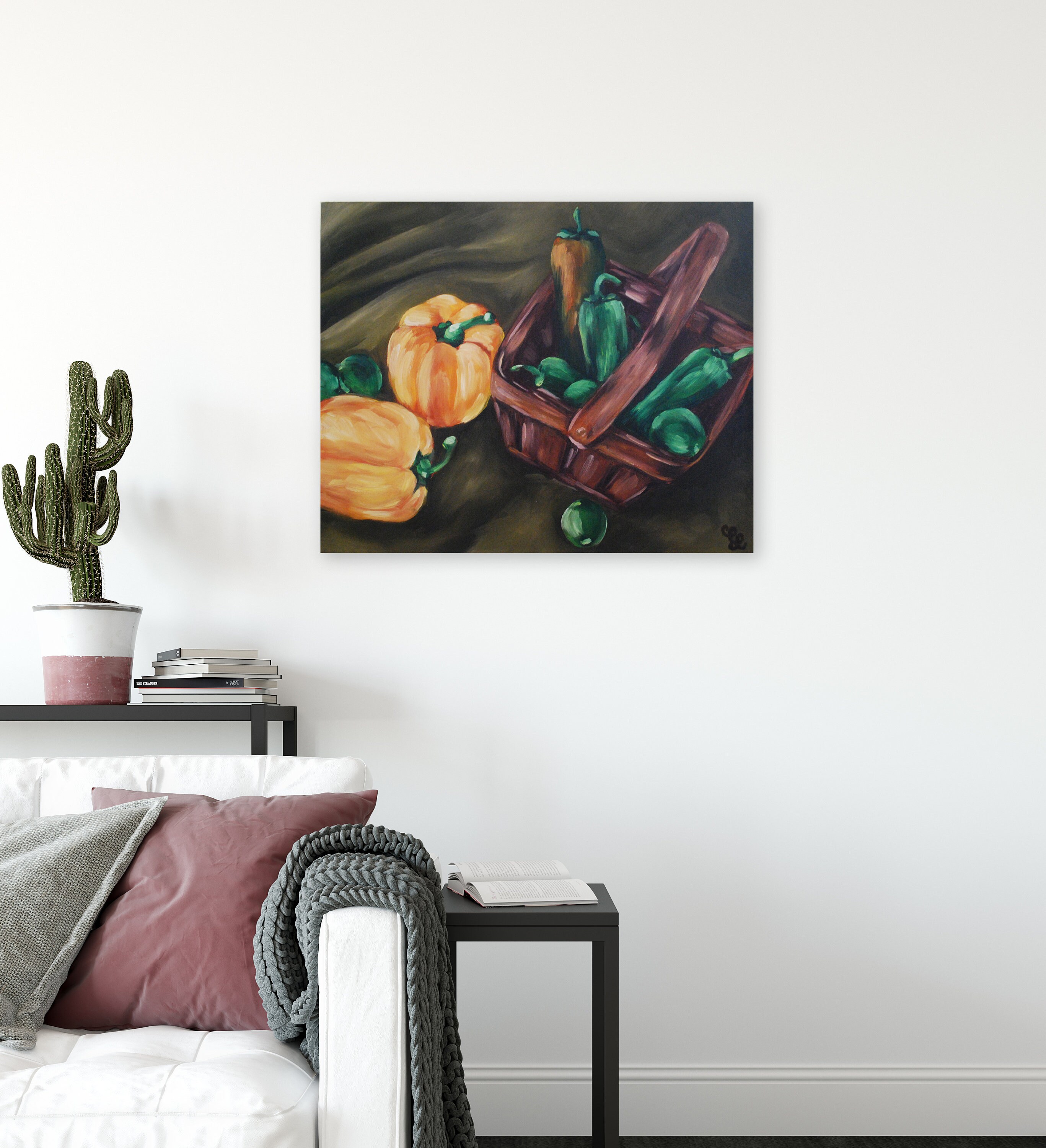 Cocina Pared Pintura Mexicana Decoracion Original Cuadro Etsy