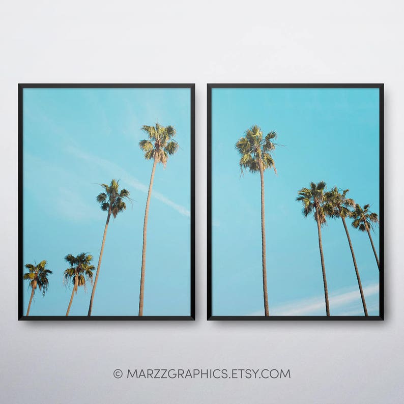 Tropical Printable Palm Tree Photo Home Wall Decor Palm Trees Wall Art Palm Trees Print Palm Trees Printable Tropical Leaf Print