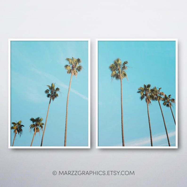 Tropical Printable Palm Tree Photo Home Wall Decor Palm Trees Wall Art Palm Trees Print Palm Trees Printable Tropical Leaf Print