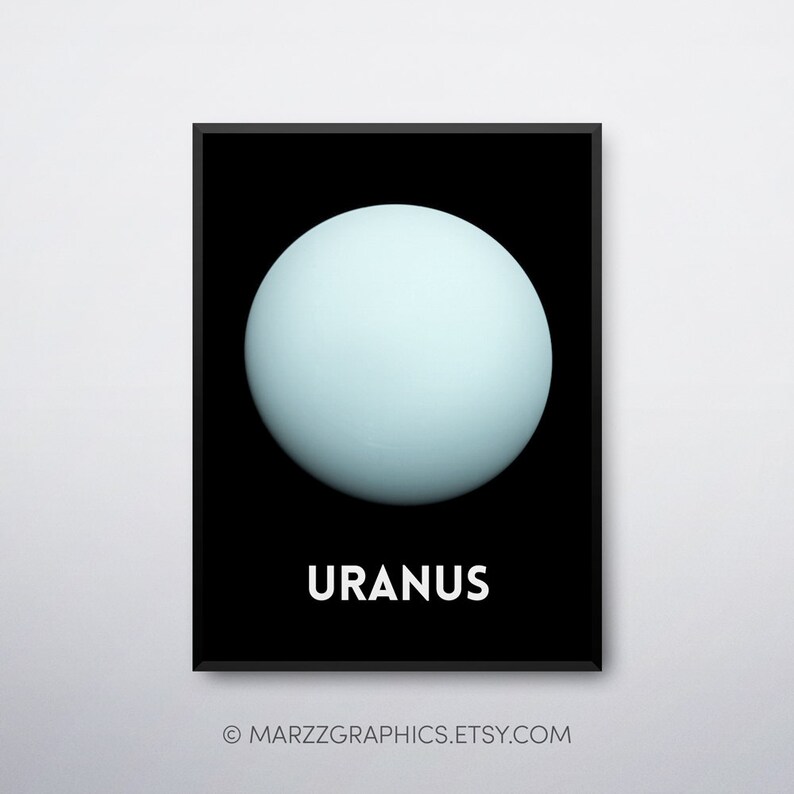Uranus Poster Uranus Print Uranus Printable Solar System | Etsy