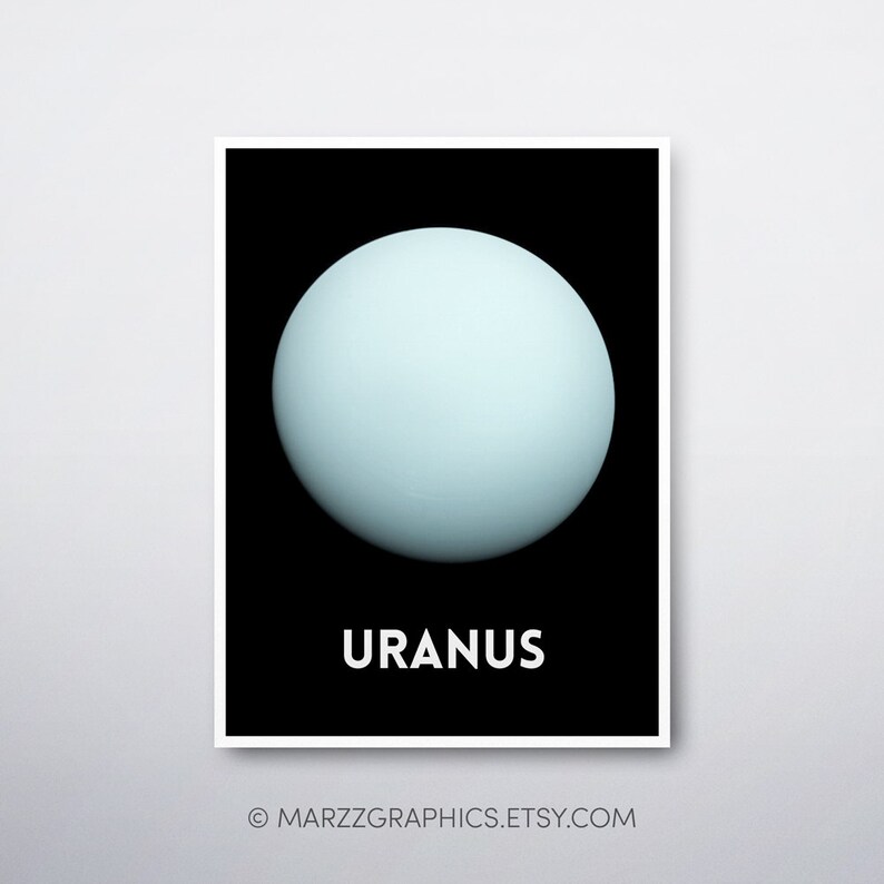 Uranus Poster Uranus Print Uranus Printable Solar System | Etsy