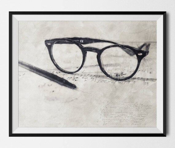 glasses and pen glasses