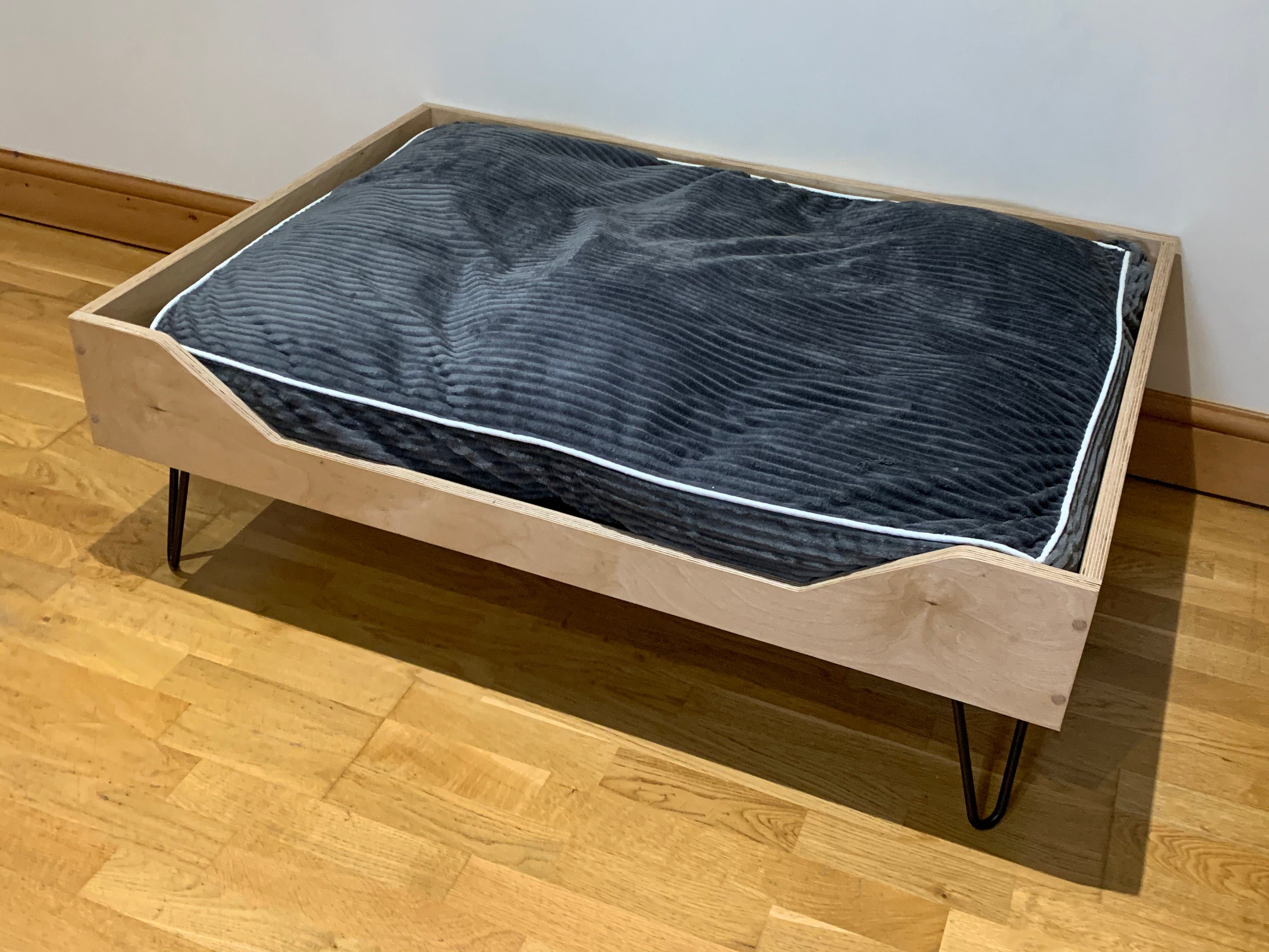 Extra Large dog bed plywood and hairpin legs Etsy