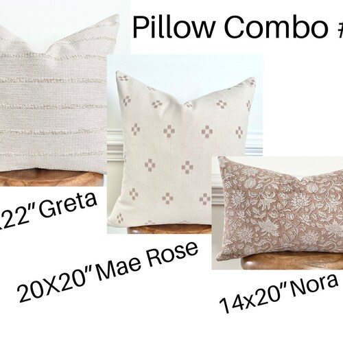 Pillow Combo 8 3 Pillow Covers Etsy