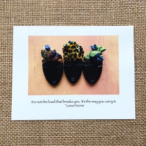 Afrocentric Note Card Set, Inspirational Quotes, Blank Inside image 2