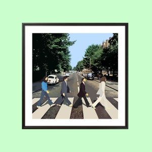 Beatles Abbey Road Illustration, Digital Print