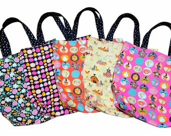 Fabric Halloween Trick-or-Treat Totes