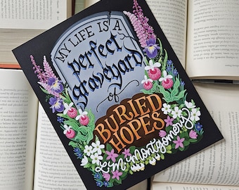 Graveyard of Buried Hopes Handlettered, Hand-drawn Anne of Green Gables Art