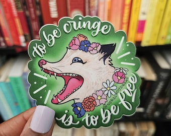 Cringe Possum Sticker
