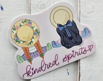Anne and Diana Kindred Spirits Sticker