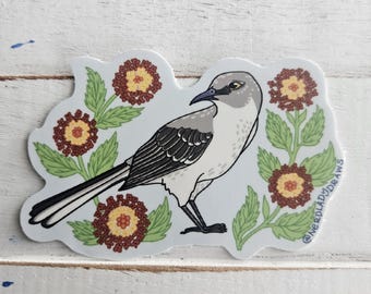 Mockingbird Lantana Sticker