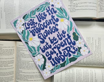 Lady Macbeth Art Print, Shakespeare Quote, Feminist Decor