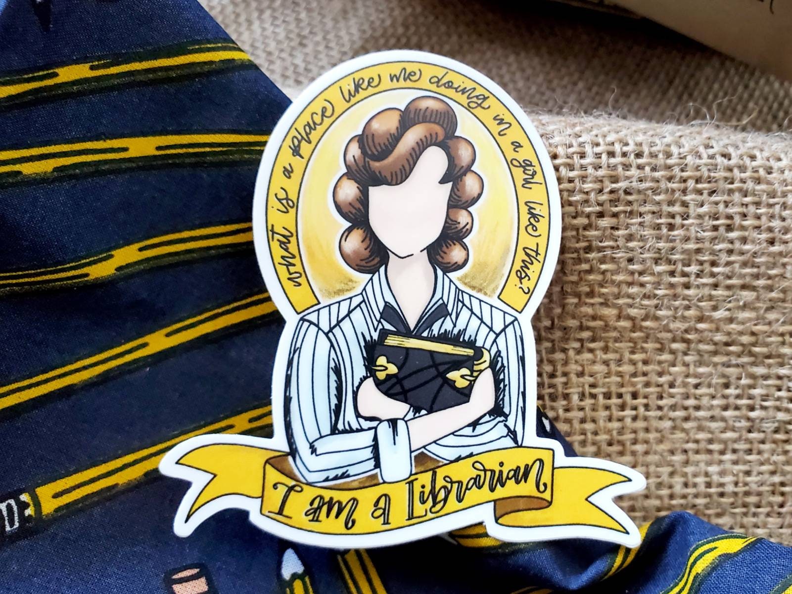 I am a Librarian Sticker / Laptop Decal