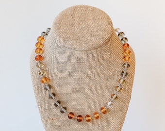 Harvest Glass Bead Necklace with Clasp