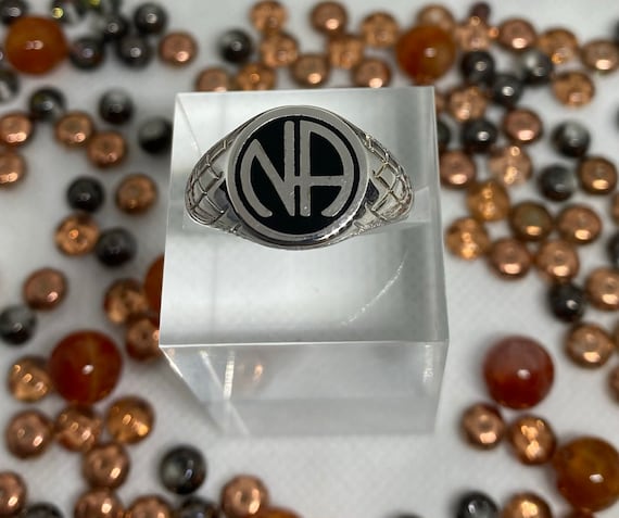 Anillo de NA con el simbolo del logotipo de NA pequeno NAR 20 Etsy Espana
