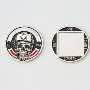 Custom NA Clean Time Skull Medallion