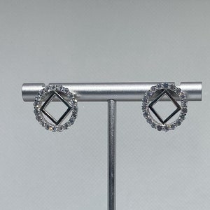 Sterling Silver Earrings with cz stones