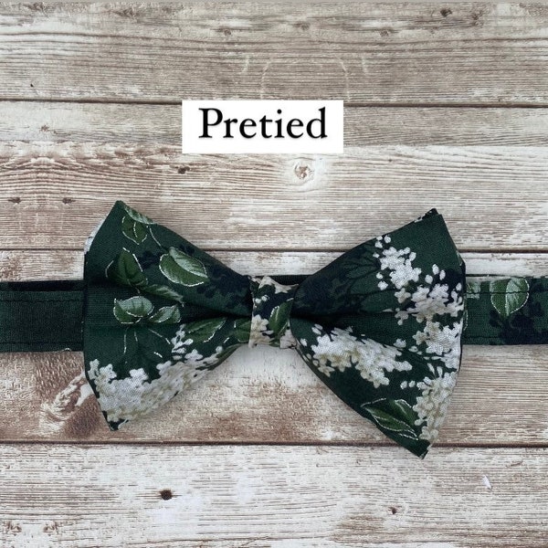 Mens Bowtie, pretied bowtie, boys bowties, emerald green bowtie, wedding bowties, selftie bowties, green bowties, groom bowtie,