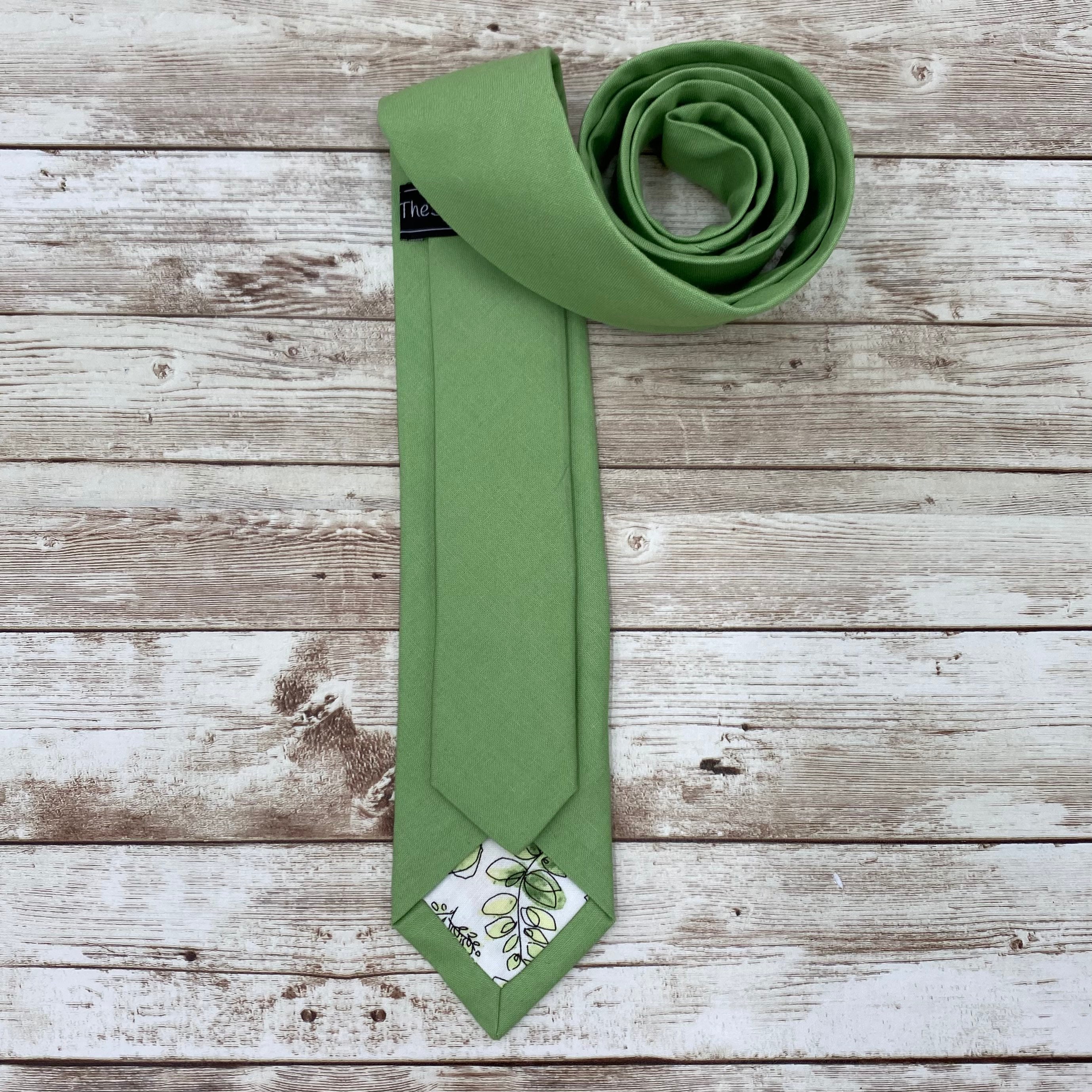 Eucalyptus green solid skinny tie green skinny tie green Etsy