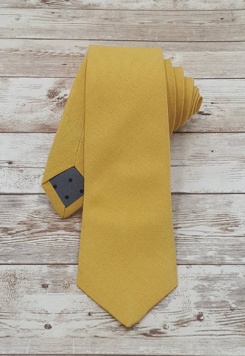 Mustard Yellow Ties Skinny Ties Wedding Ties Mens Ties Etsy