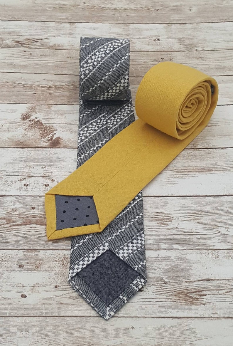 Mustard Yellow Ties Skinny Ties Wedding Ties Mens Ties Etsy