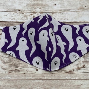 Halloween face masks/ghost face masks/purple face mask/cotton face masks/kids face masks/kids Halloween face masks/