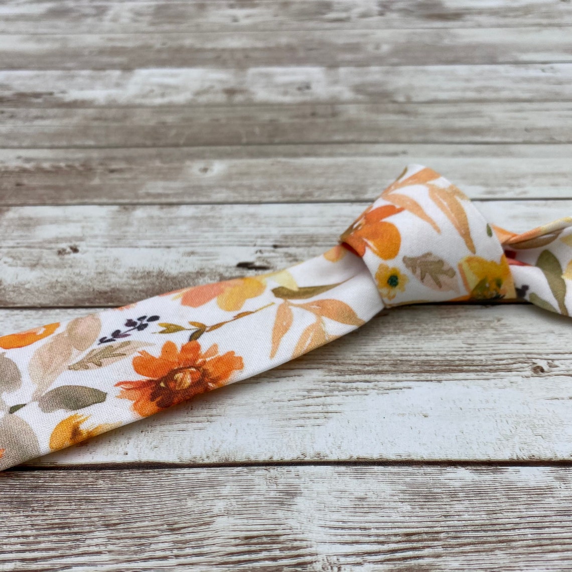 Fall Sunflowers Sunflower Tie Fall Floral Tie Summer - Etsy