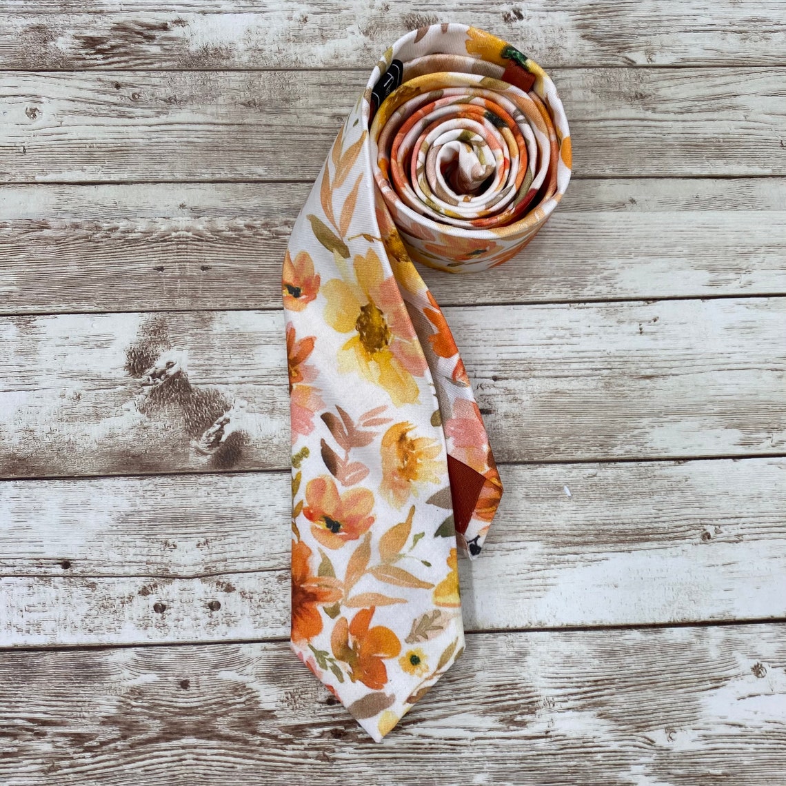 Fall Sunflowers Sunflower Tie Fall Floral Tie Summer - Etsy