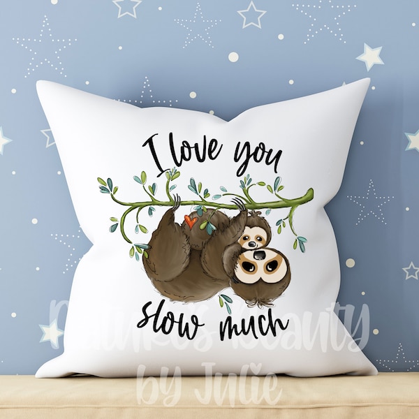 Sloth Pillow Etsy