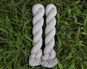 French Grey 100% Linen Recycled Yarn - 863 yards (2-ply, fingering weight)