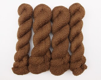 Mahogany Brown 100% Fine Italian Merino Wool Recycled Yarn - 2,507 yards (2-ply, fingering weight)