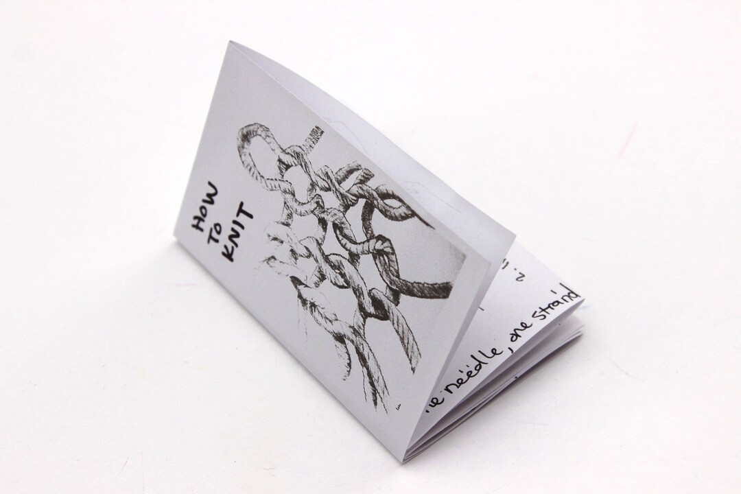 How to Knit Zine Etsy