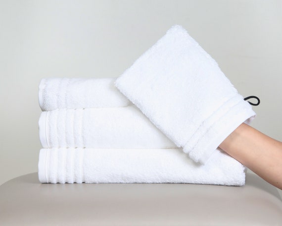 LUXURY 100% COTTON 6 PCS BATH TOWELS SET - HOTEL SPA BATHROOM. FACE TOWELS.