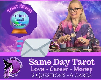 Same Day 24 Hours Two Question Tarot Reading | Fast 24 Hour Psychic Reading | Love, Career or Money Intuitive Readings