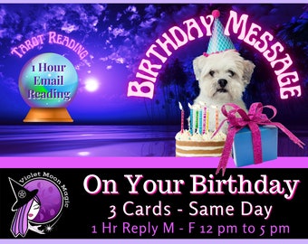 Happy Birthday Message! | One Question Tarot Reading | 3 Card Reading 1 Hour Repy | Same Day Psychic