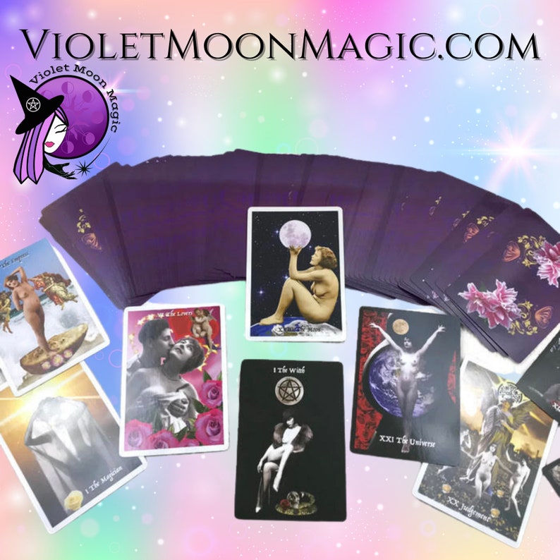 Indie Tarot Card Deck, Limited First Edition Vintage Erotic Tarot image 9