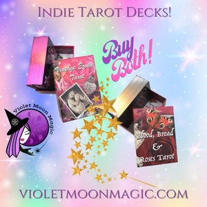 Collectible Unique, Indie Feminist Tarot Card Decks : Blood Bread Roses Tarot & Vintage Erotic Tarot image 1