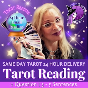 SAME DAY TAROT Reading Same Day One Question Tarot Reading Intuitive Love Career Money Psychic Reading image 2