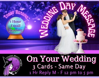 Wedding Day Message! | One Question Tarot Reading | 3 Card Reading 1 Hour Reply | Same Day Psychic