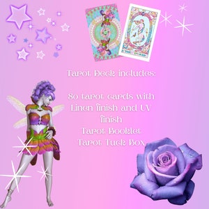 INDIE TAROT CARDS Deck Made to Order Floating Pixie Tarot Rider Waite Smith image 3