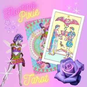 INDIE TAROT CARDS Deck Made to Order Floating Pixie Tarot Rider Waite Smith image 5