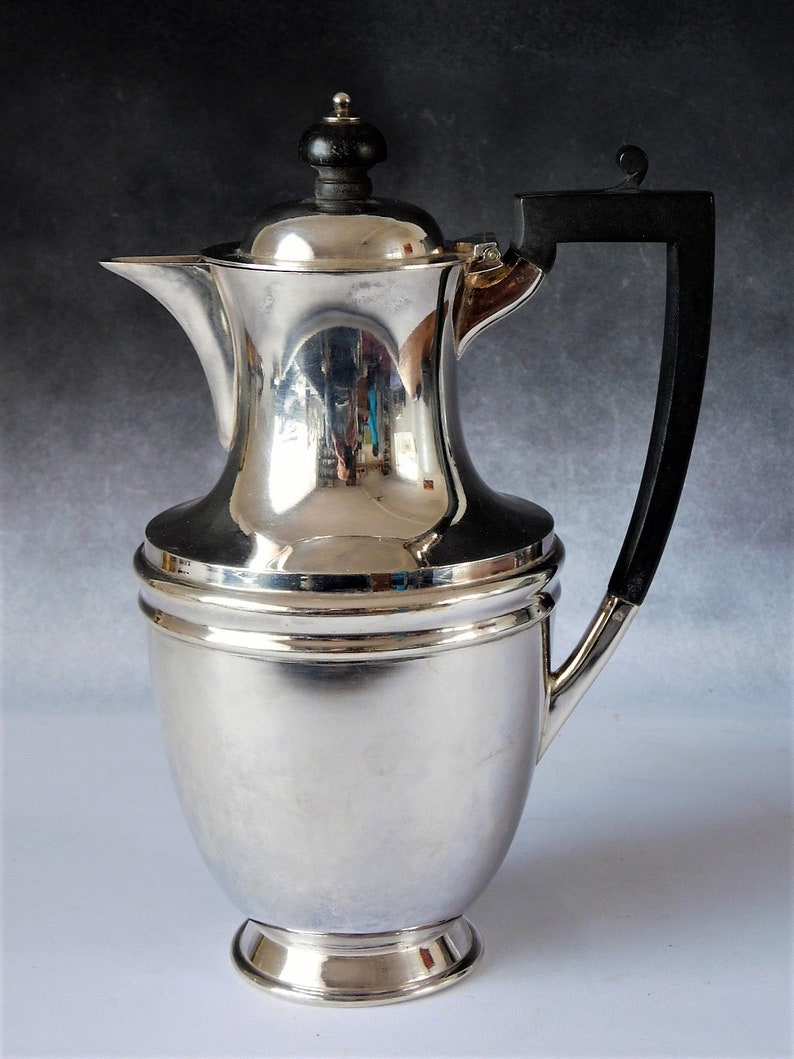 Antique Silver Plated Coffee Pot By Henry Atkin Atkin Bros Etsy